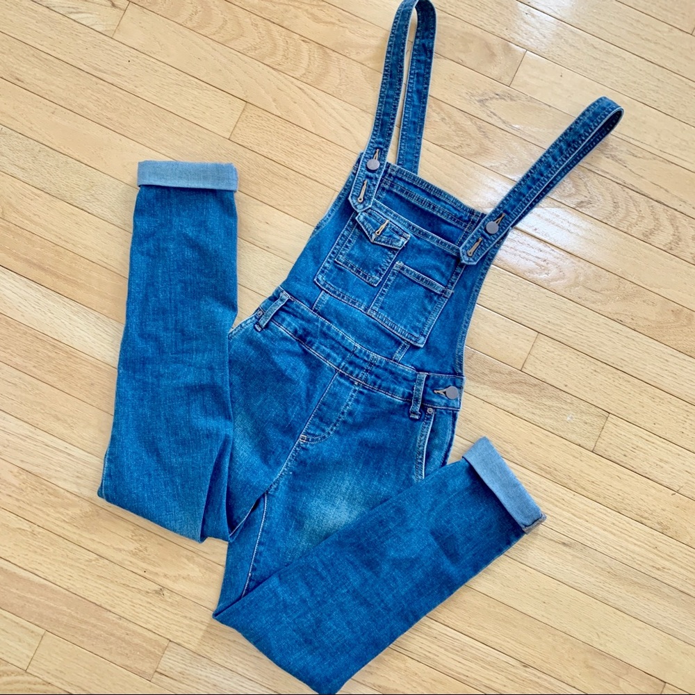 NWOT Free People Denim Overalls